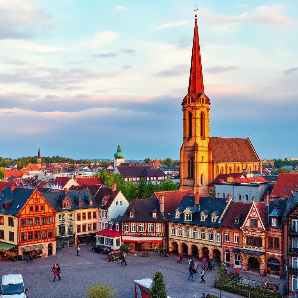 Münster Altstadt mit Prinzipalmarkt und St.-Paulus-Dom